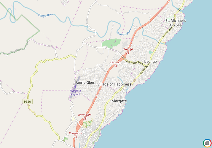 Map location of Margate